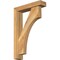 Ekena Millwork Westlake Block Rough Sawn Bracket w/ Offset Brace, Western Red Cedar, 4"W x 16"D x 24"H BKT0402X16X24WTL05RWR - alternate 1